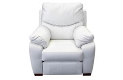 Collection Sorrento Leather Power Recliner Chair - Cream